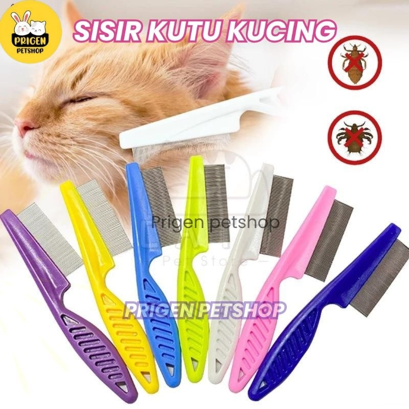 Sisir Kucing Berkutu - Sisir Serit Kutu Kucing - Sisir Bulu Kusut Kucing - Sisir Kutu Serit