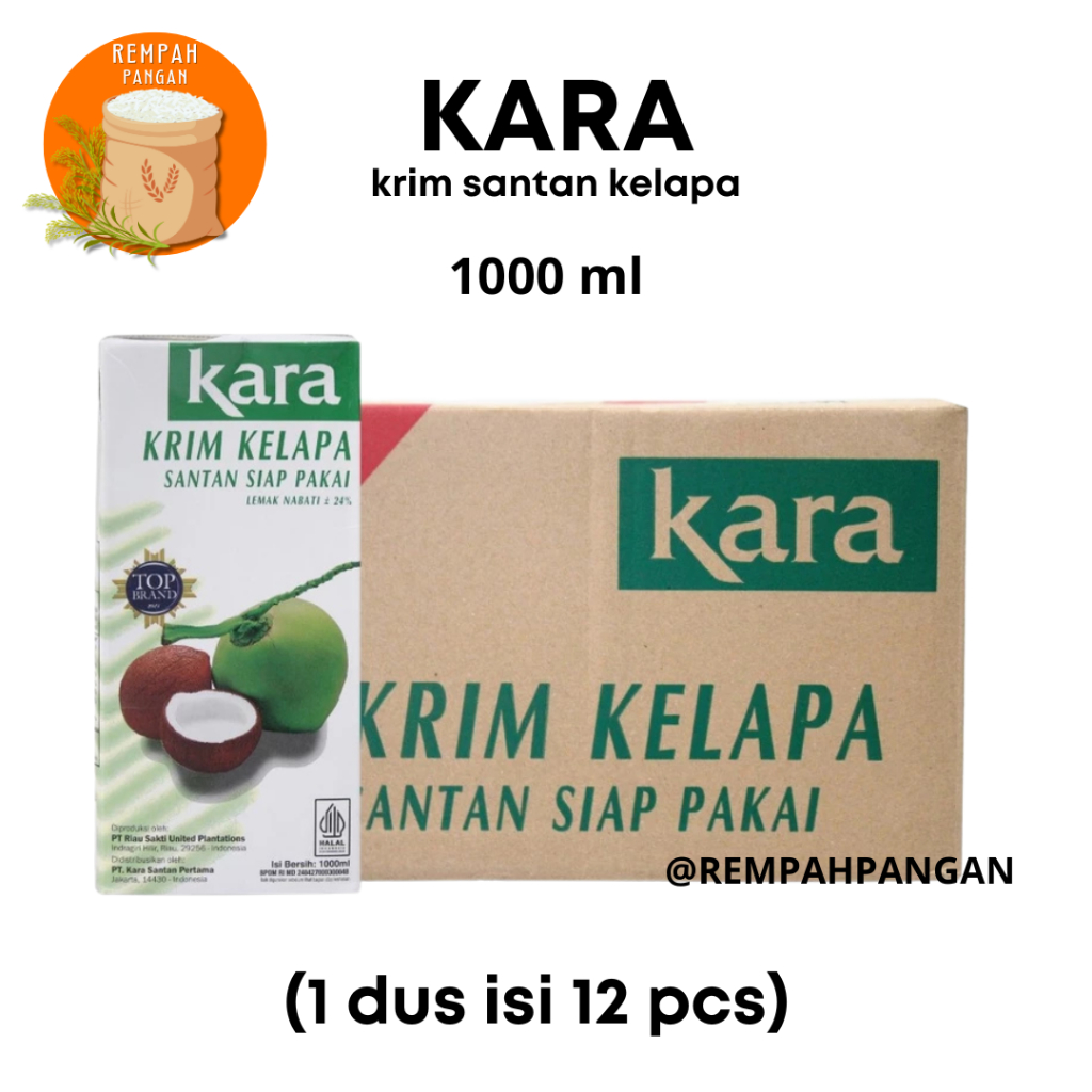 

KARA SANTAN KELAPA 1000 ml x 12 pcs/karton