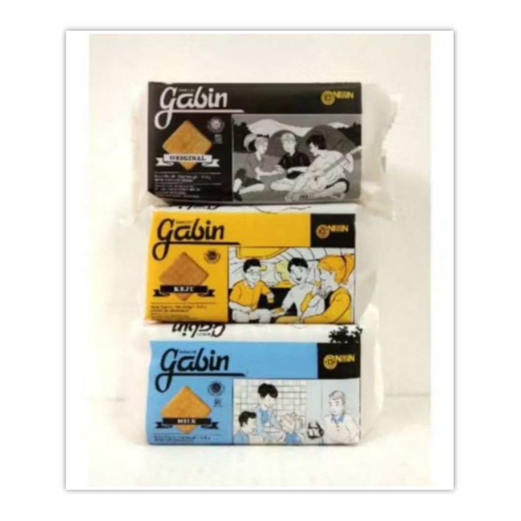 

Nissin Gabin Keju Original Milk 140 gr Biskuit Cemilan