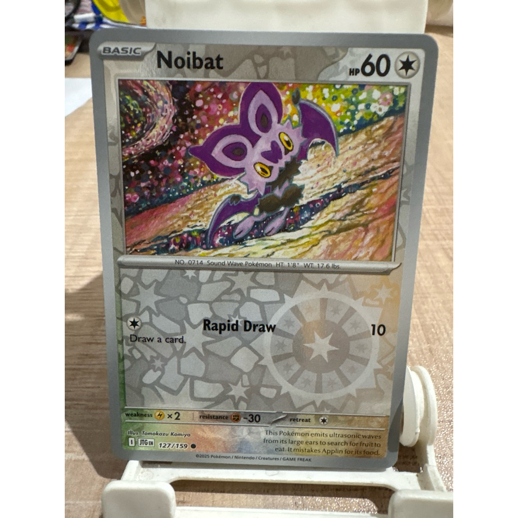 kartu pokemon original reverse holo noibat jtg 127/159