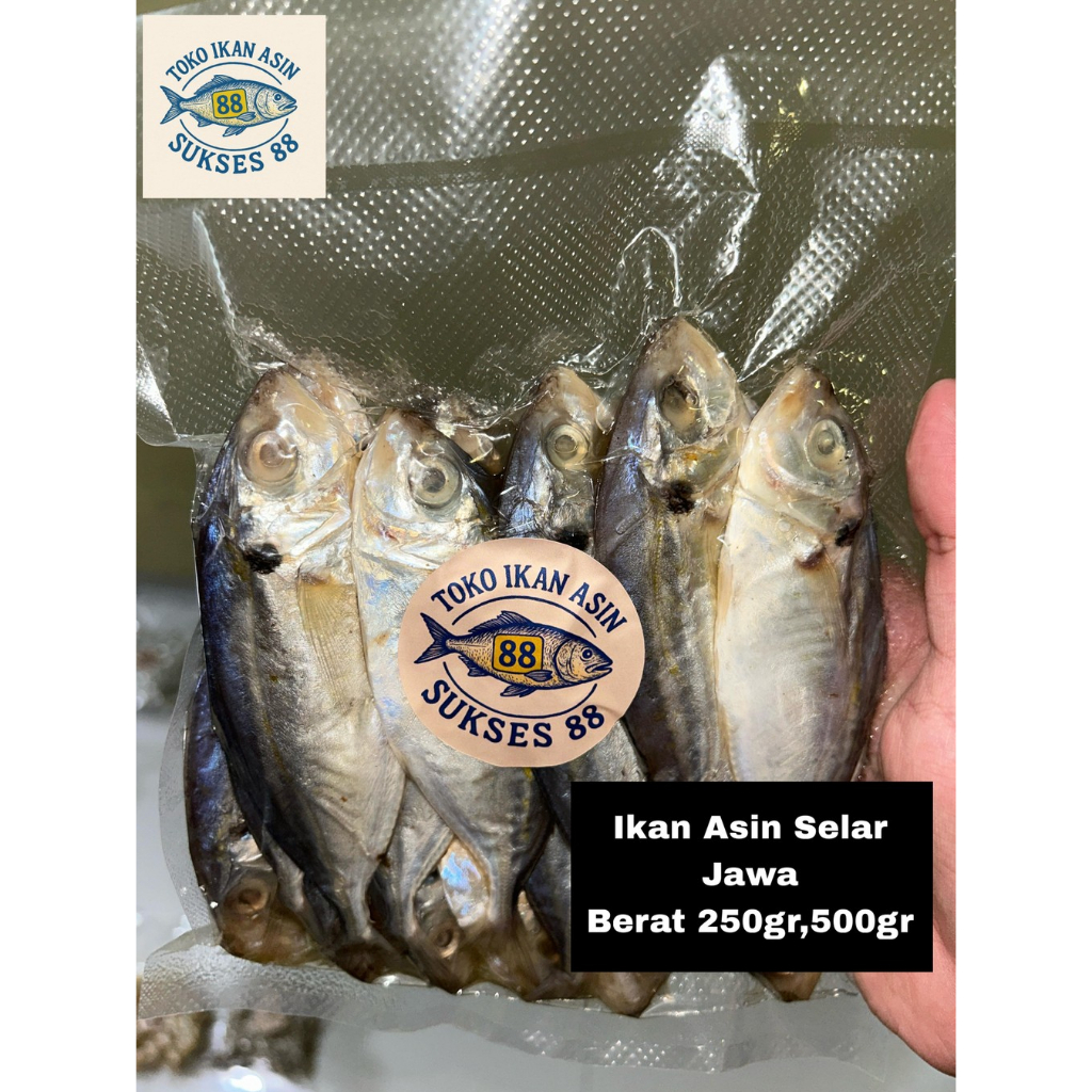 

Ikan Asin Selar Jawa 250gr / 500gr | Ikan Kering Gurih & Bersih | Vakum Pack Premium