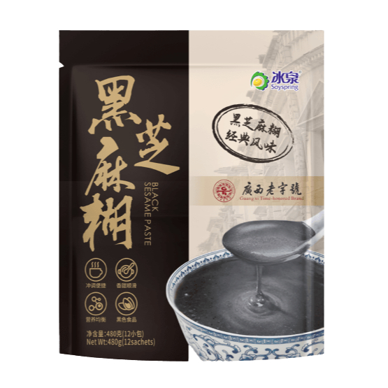 

[oddsolshop] pekanbaru/Soyspring Black Sesame Paste 480GR Wijen Hitam Soy Spring