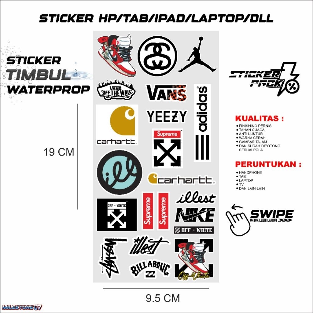 

STIKER TIMBUL UV DTF 3D VARIASI STICKER HP TAB LAIN LAIN ISI BANYAK SIAP TEMPEL