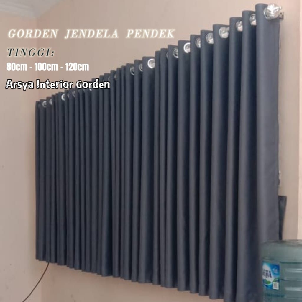 Gorden Blackout Import Ukuran Pendek Gorden Pintu Jendela Pendek Minimalis