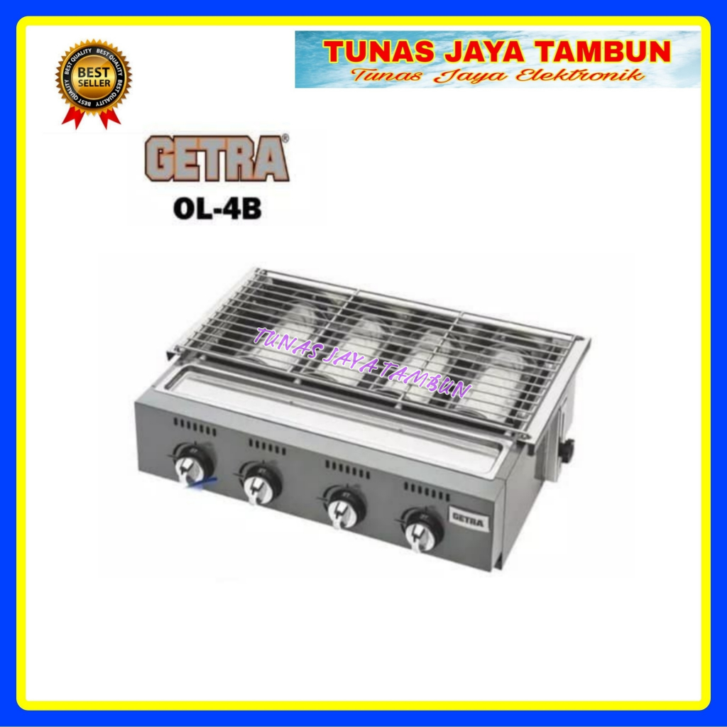 GETRA OL-4B ROASTER 4 BURNER / PANGGANGAN GETRA 4 TUNGKU OL 4B / GETRA OL-4B PANGGANGAN 4 TUNGKU