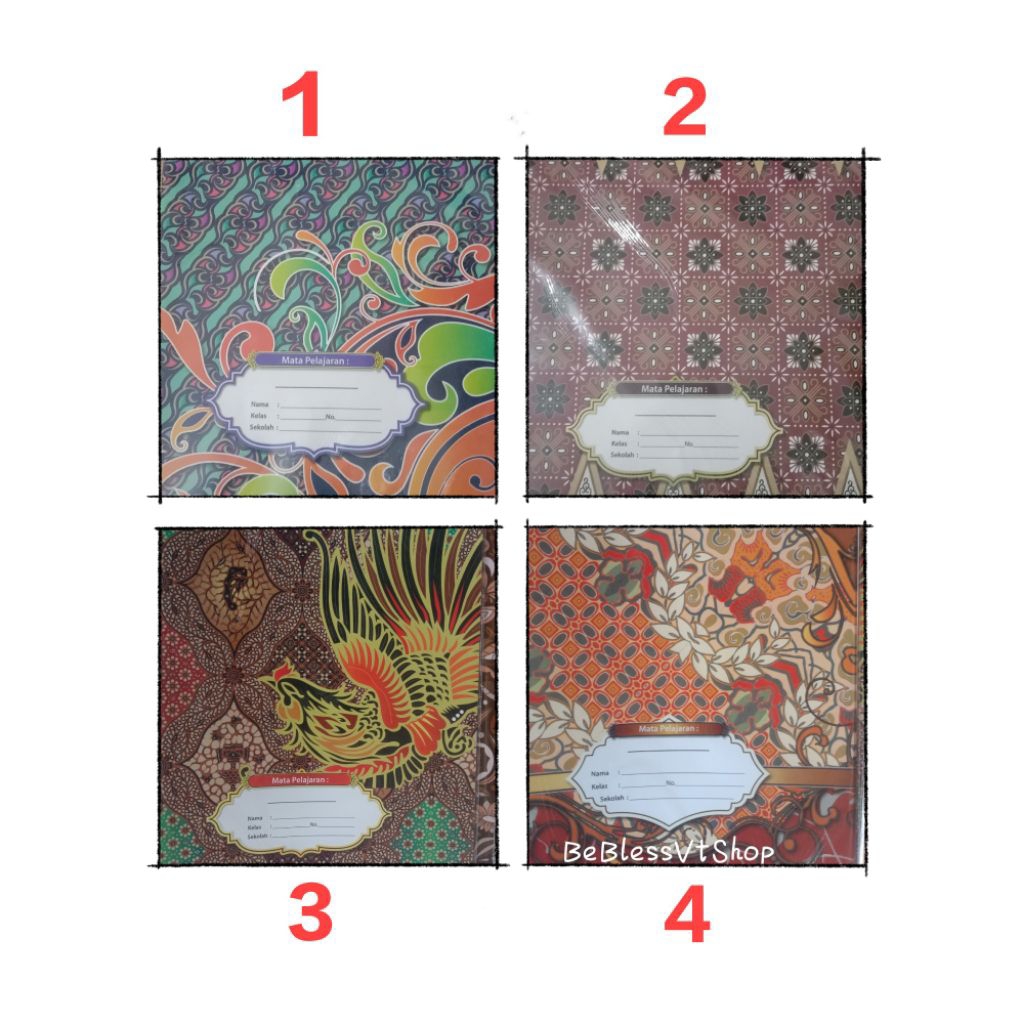 

SAMPUL BUKU BATIK & KARAKTER ISI 10LEMBAR