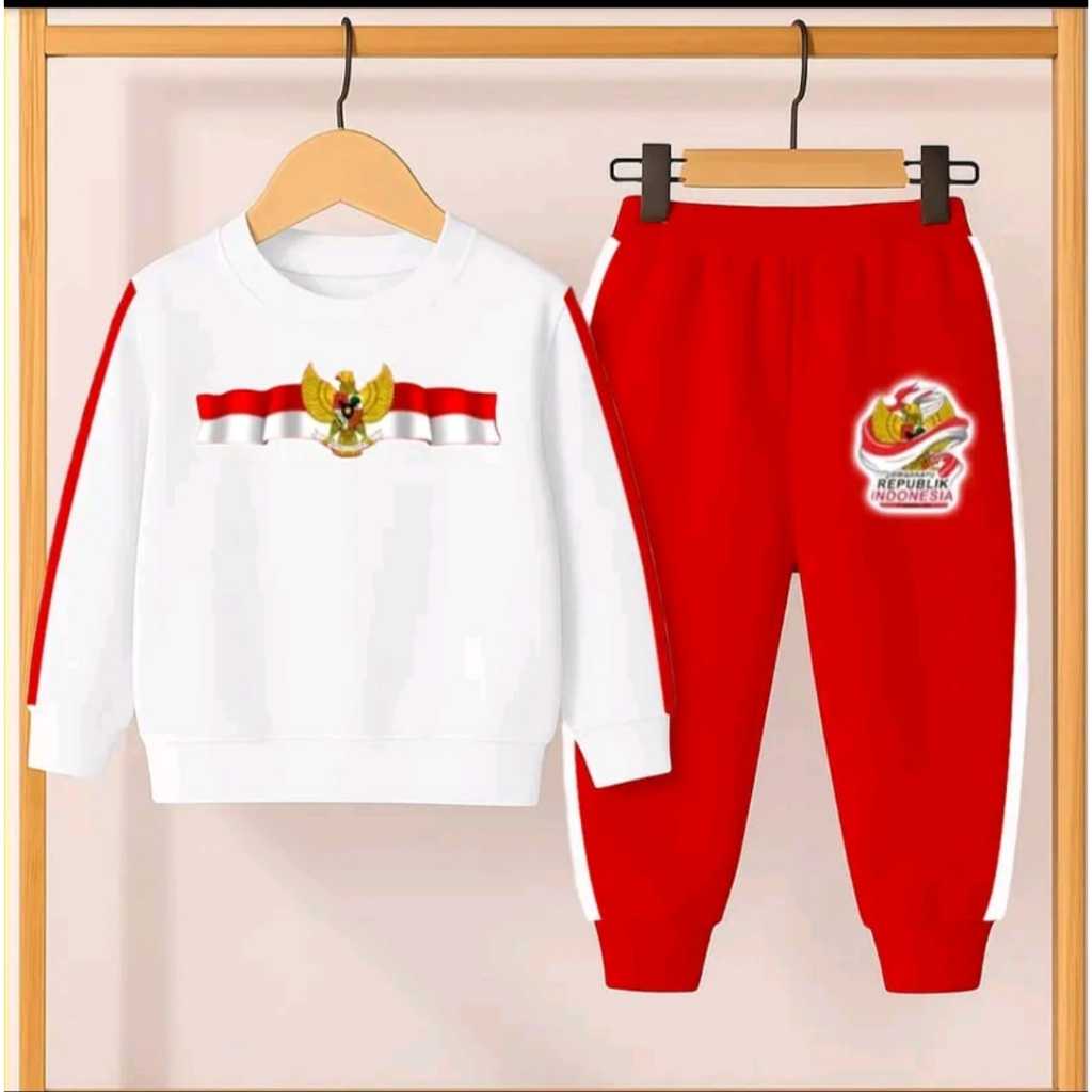 baju anak merah putih joger 17 agustus viral