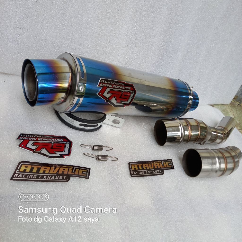 Knalpot racing R9 mugello +slipon for ninja250finew ninja 250fi old ninja 250karbu ninja250 mono z25