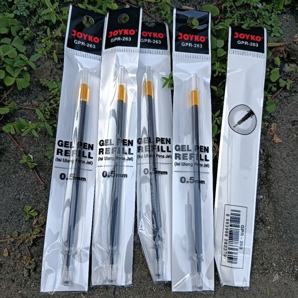 

Grosir 6 Pcs isi Ulang Pulpen Gel Pena Pen jel Joyko Boxi Tinta Hitam