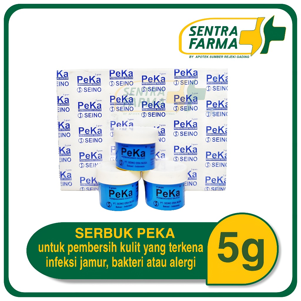 Serbuk PeKa Seino 5 gram - Bubuk PK Obat Kulit Jamur, Cacar, Kutu air