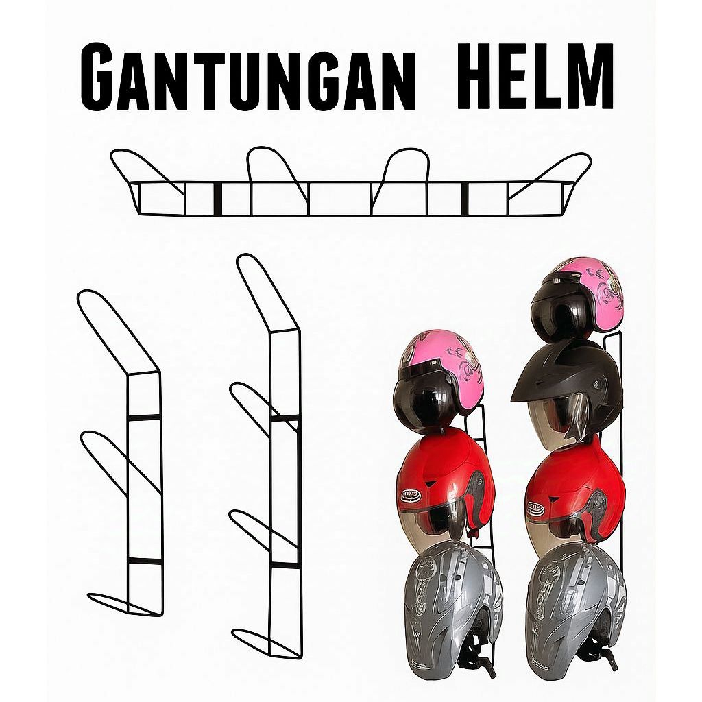 Gantungan Cantolan Hook Helm Motor Sepeda Praktis