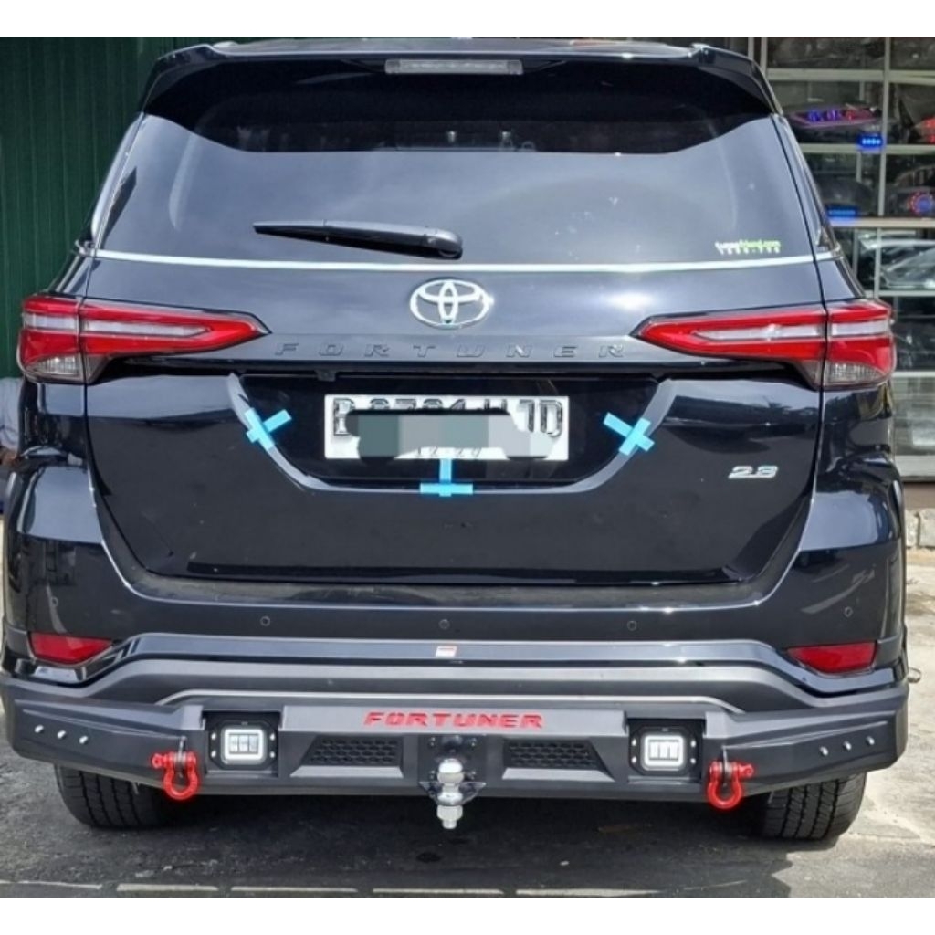 towing tanduk belakang fortuner 2016-2024 vrz/srz/gr/gr facelift