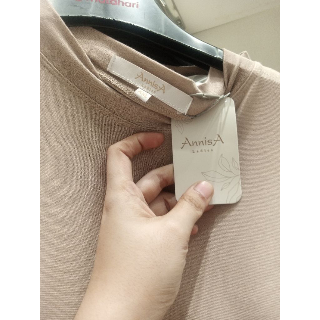 INER DRESS  lengan panjang/pendek Annisa-St.yves BAHAN KAOS new arival