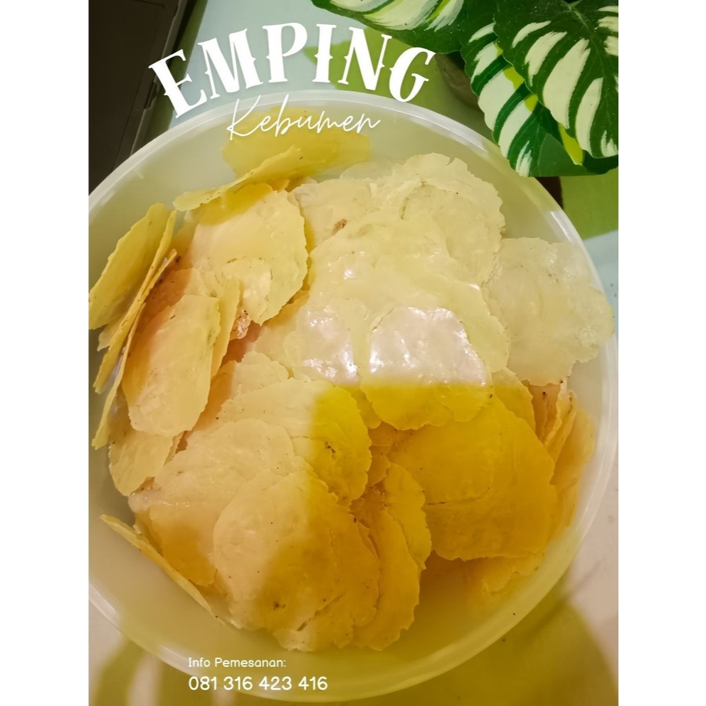 

(250, 500 GRAM) EMPING MELINJO MENTAH TIPIS ASLI KEBUMEN