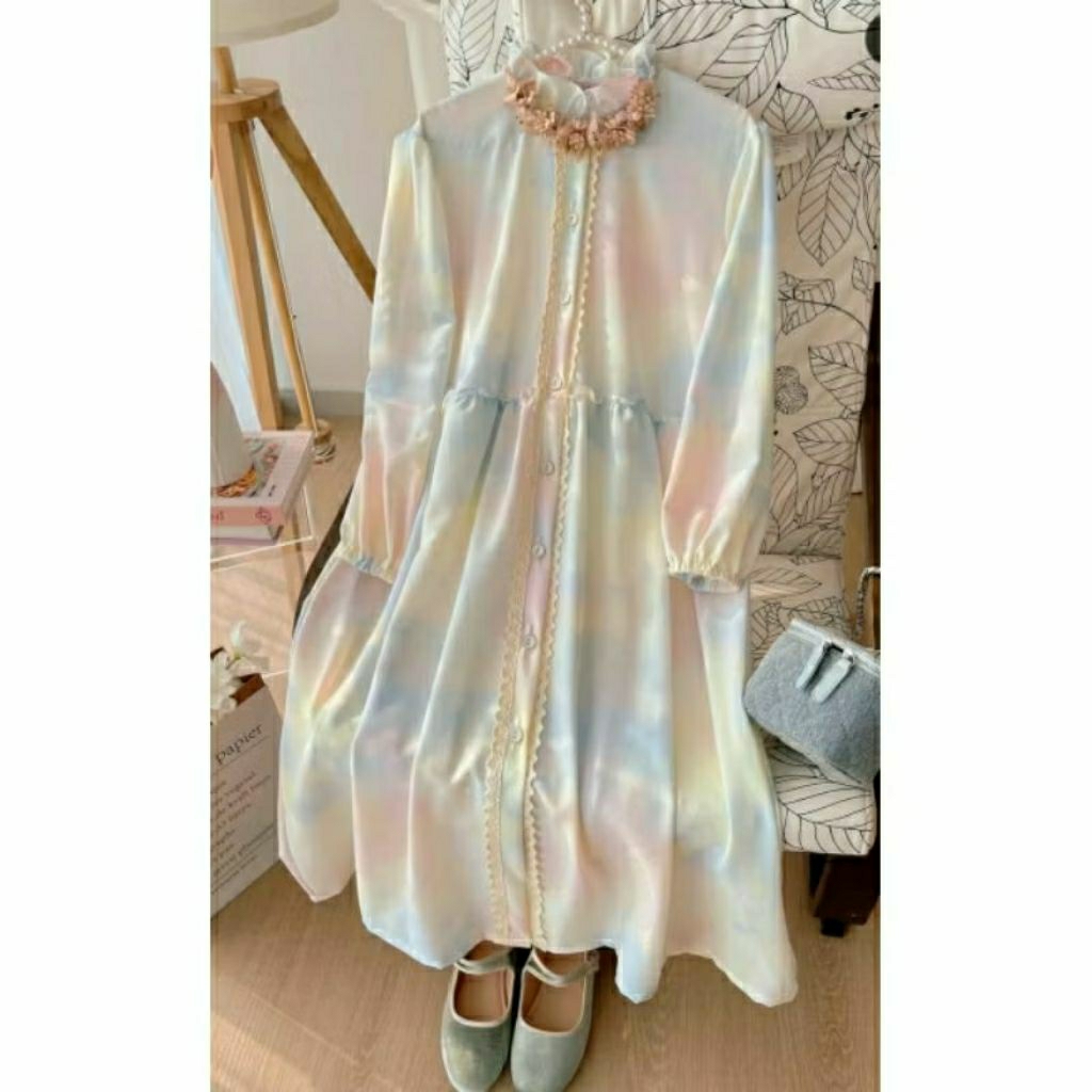 new with tag gaura midi rainbow/Preloved Haidee Orlin/Preloved Tunik/Haidee&Orlin/HaideeOrlin/Prelov