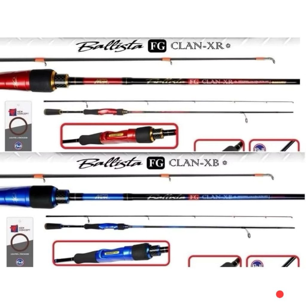 Joran Maguro BALLISTA FG CLAN XR/XB 198 2-6 lbs | Ultra Light | Casting | alat pancing original