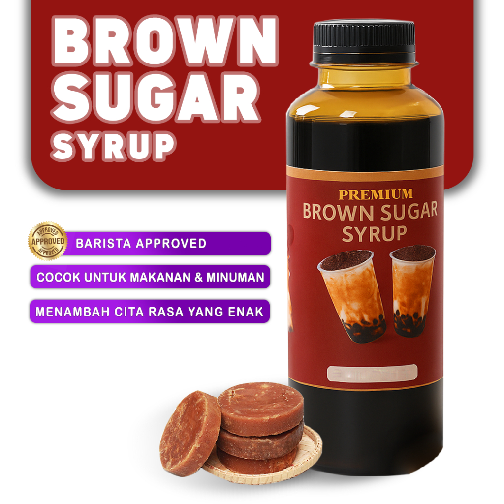 

GULA AREN CAIR / BROWN SUGAR SYRUP / PREMIUM BOBA BROWN SUGAR CAIR / GULA AREN CAIR 250ML