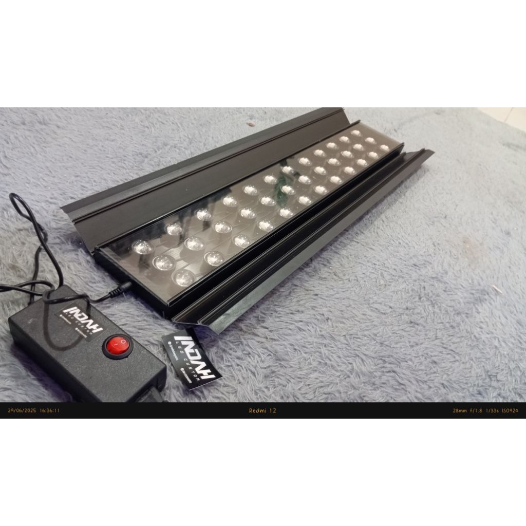 Lampu Led HPL Aquascape 30cm-70cm 12watt-48watt Fullensa+Cover lampu+Shade