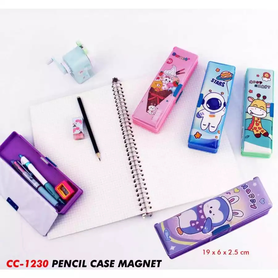 

VHP - Pensil Case Magnet / Tempat Pensil Magnet Karakter / Kotak Pensil Magnet Tanpa Serutan