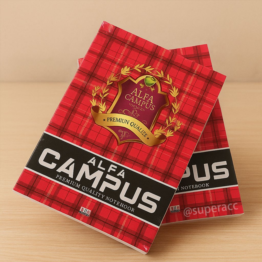 

Buku Tulis ALFA CAMPUS 50 Lembar - 1 Pak Isi 10 Buku - Buku Sekolah Murah