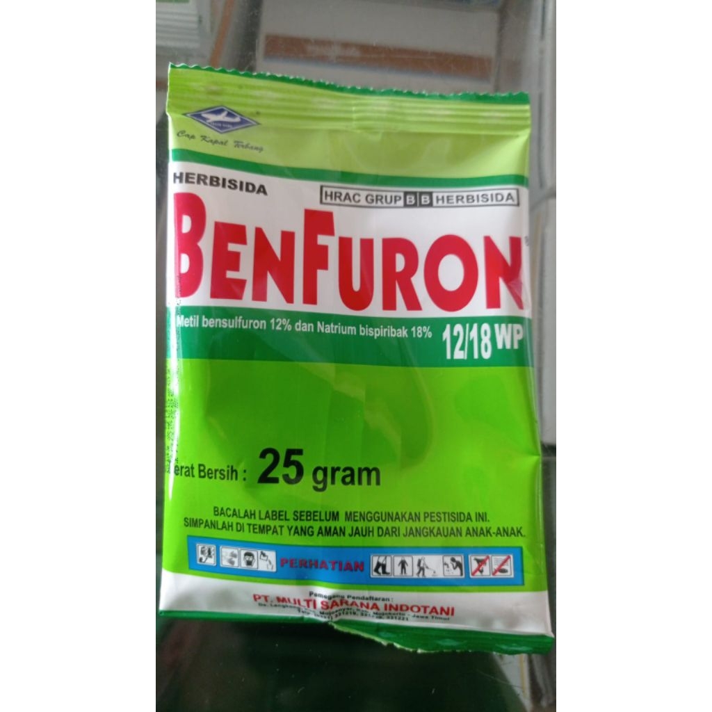 Herbisida Benfuron 25gram Herbisida Sistemik Pra dan Purna Tumbuh Padi