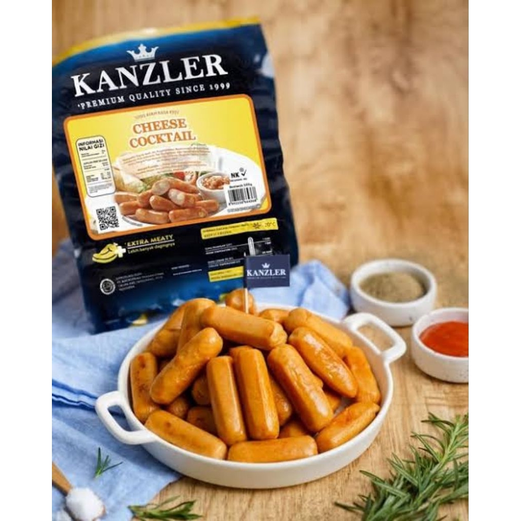 

Sosis Kanzler Cocktail Cheese 500gr