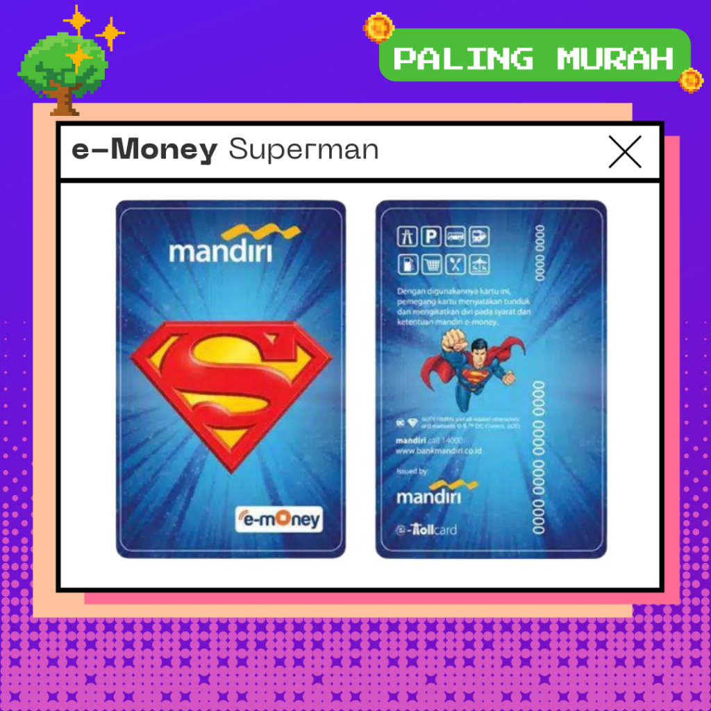SUPERMAN e-Money eToll eMoney Mandiri NFC