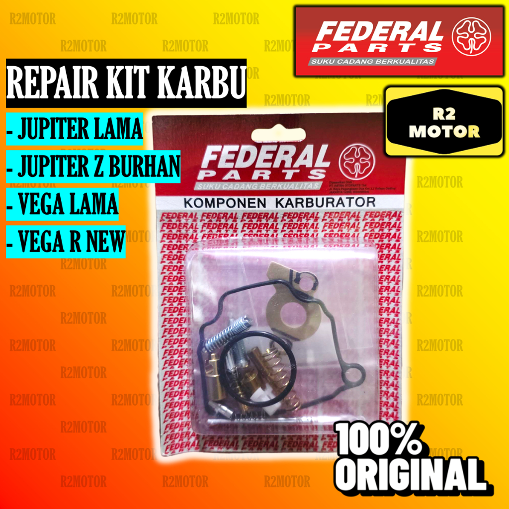 FP REPAIR KIT KARBU JPZ JUPITER Z BURHAN VEGA LAMA R NEW KARBURATOR FEDERAL ORIGINAL ASTRA OTOPARTS