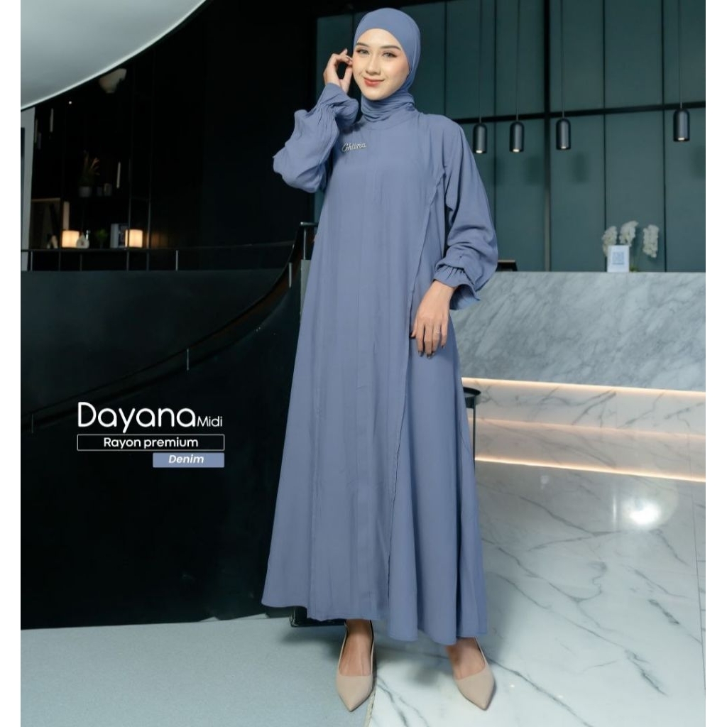 Dayana Midi Dress Ori by Ghiina Fashion