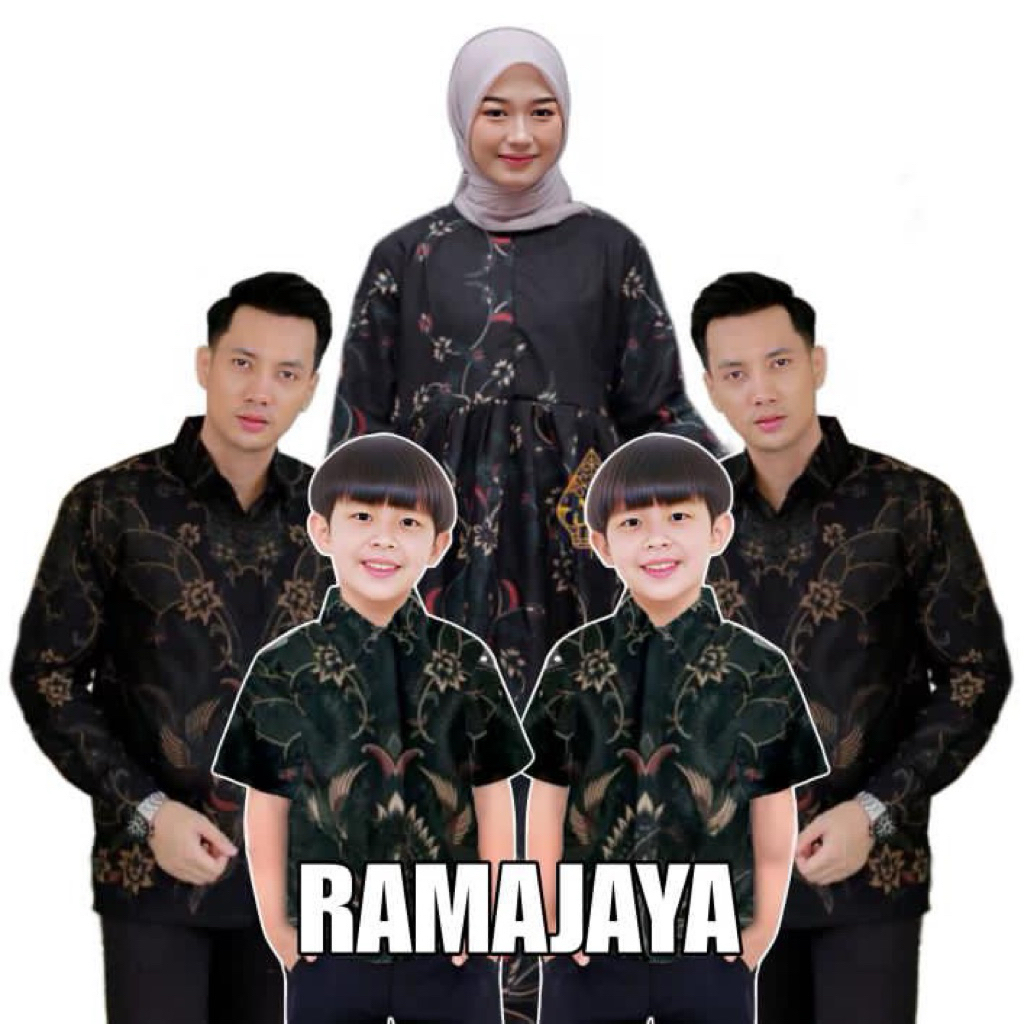 BAJU BATIK COUPLE KELUARGA || BAJU BATIK COUPLE PASANGAN || BAJU BATIK COUPLE MODERN MOTIF SULTAN BA