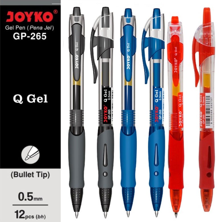 

Joyko GP265 Gel Pen 0.5mm Black - High-Quality Gel Pen