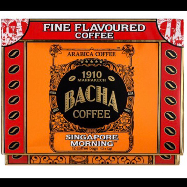 

Singapore Morning Bacha Coffee Gift Box isi 12 bags Kopi Bubuk Arabica Arabika