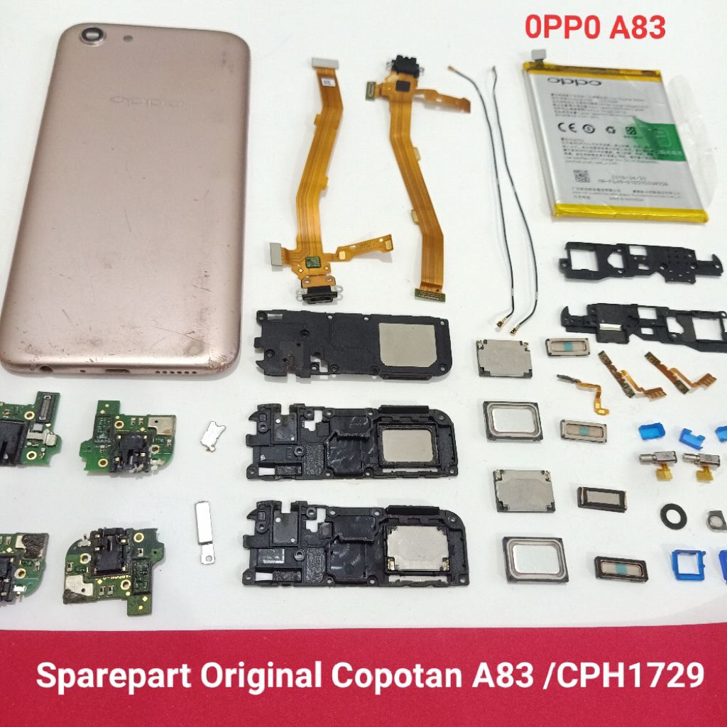 Sparepart Original Copotan Oppo A83 Cph1729 Second Normal  Speaker bawah  speaker atas  tutup mesin 