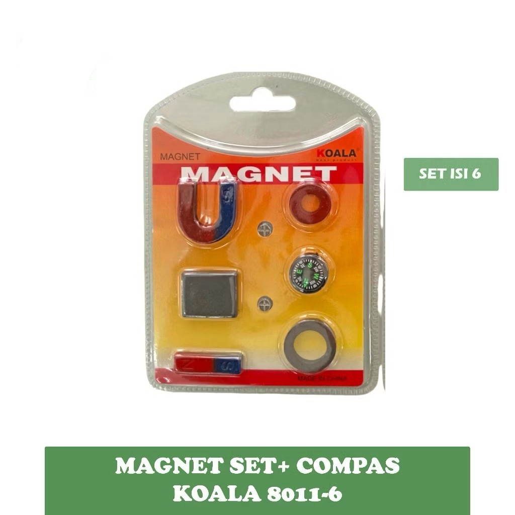 

MAGNET SET + COMPAS MERK KOALA 8011-6