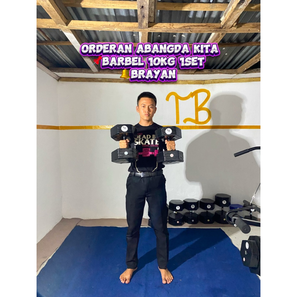 DUMBBELL 10KG TERBAIK BERKUALITAS DI MEDAN