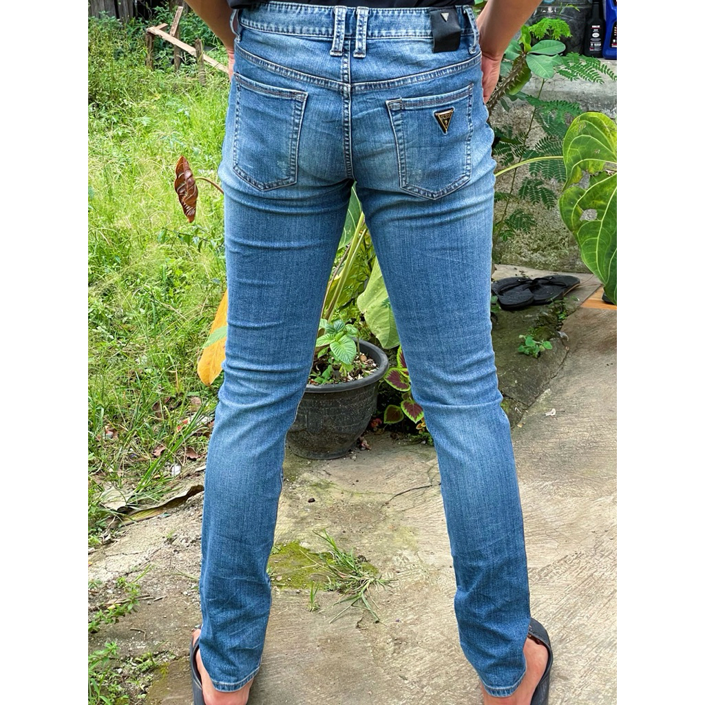 celanas jean size 31 denim guessan jins