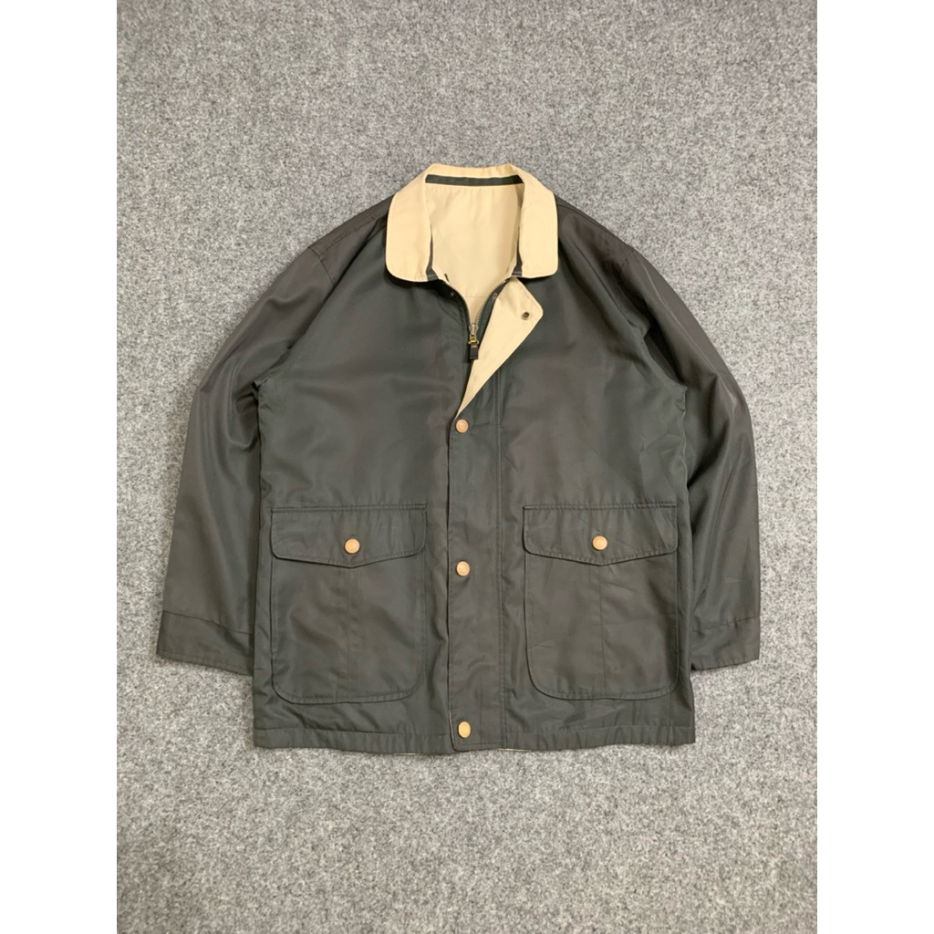 Casual Jacket Liberty Collection Dark Olive Reversible