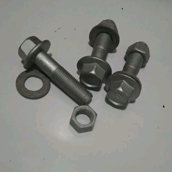 1 set baut mur ring /m14x55/ baut kunci 19 /drat halus/galvanis abu original