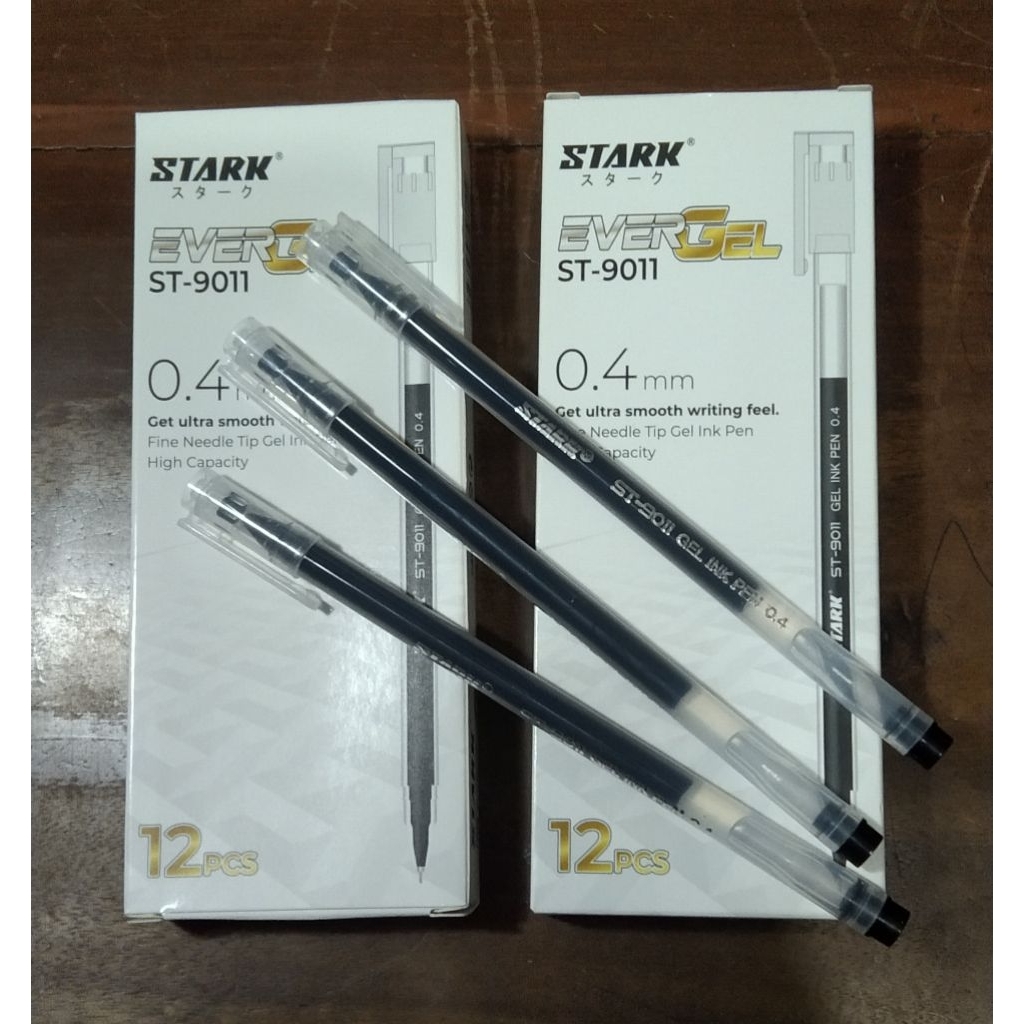 

ballpoin bolpen pulpen stark evergel st-9011 hitam 0,4