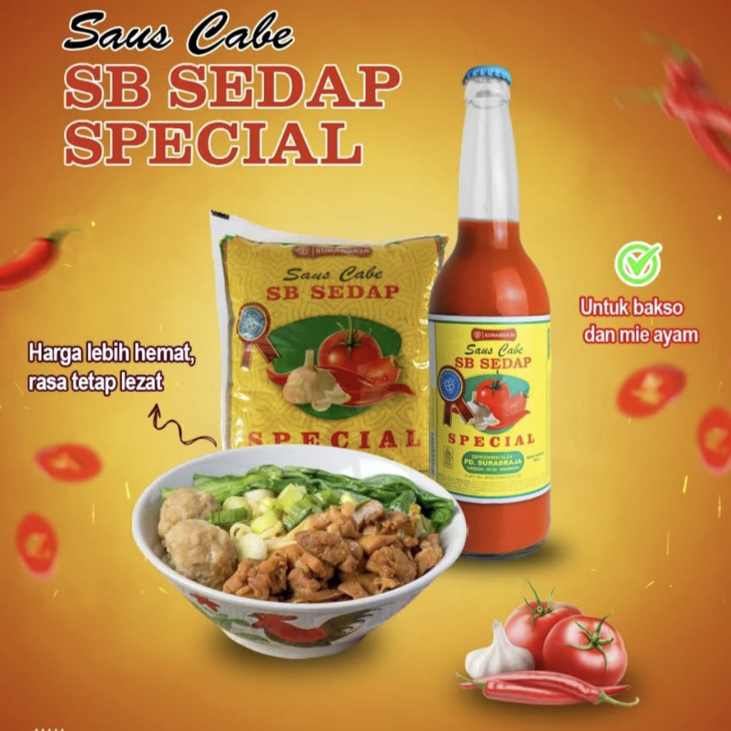 

Saus Cabe SB SEDAP SPECIAL