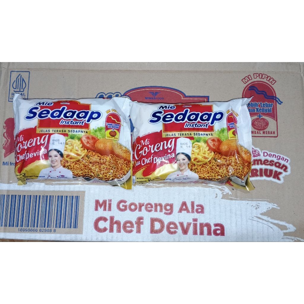 

MIE SEDAP GORENG ALA CHEF DEVINA 1 KARTON