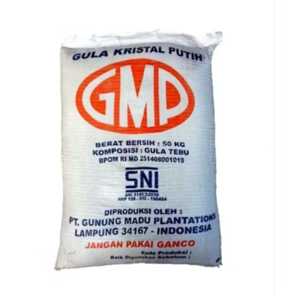 

Gula Gmp 1karung isi 50kg