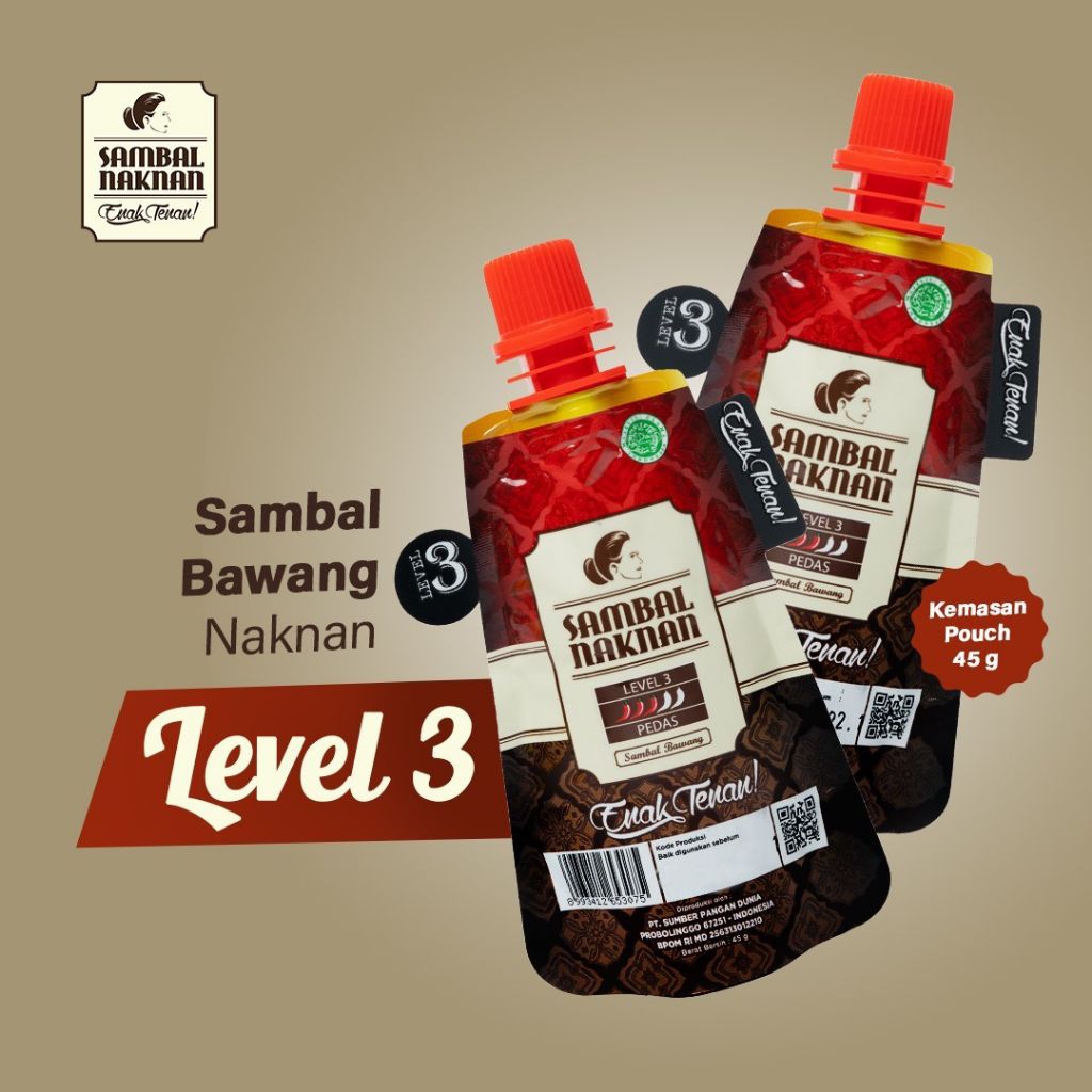 

Sambal Naknan Pouch Level 3 dan 5 (1 Dus isi 24 Pcs)
