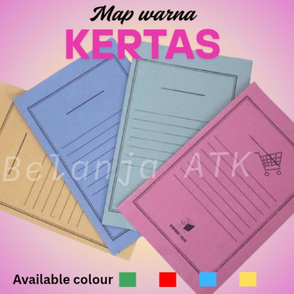 

Stop map murah Map dokumen sekolah kantor guru Biru / Hijau / Kuning / Merah isi 50 pcs