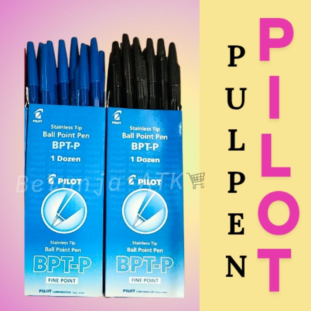 

[Eceran] Pulpen Alat tulis Bpt-p pilot hitam / biru min 3 pcs