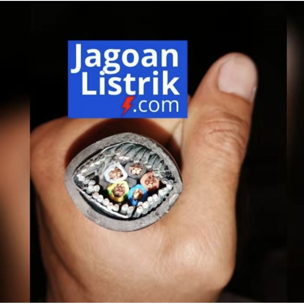 Kabel Listrik NYRGby 5x4 mm2 Supreme Hitam NYFGBY 5x4mm2 5 x 4 mm2