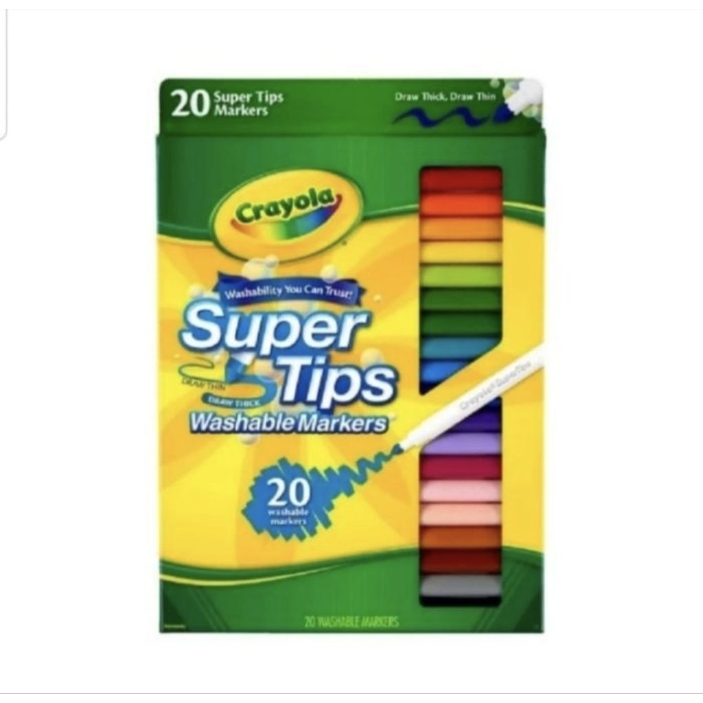 

Crayola Washable Super Tips Markers - 20 Color