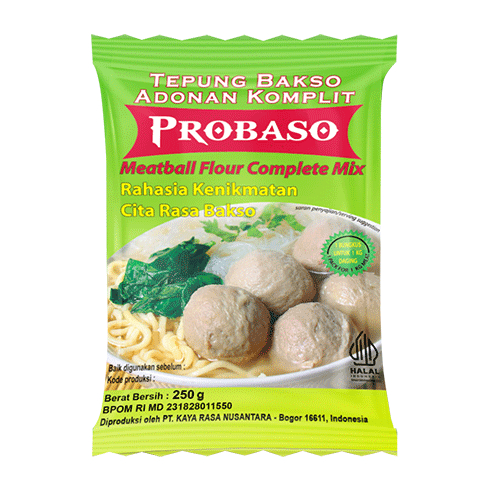 

TEPUNG BAKSO ADONAN KOMPLIT 250 GRAM - PROBASO