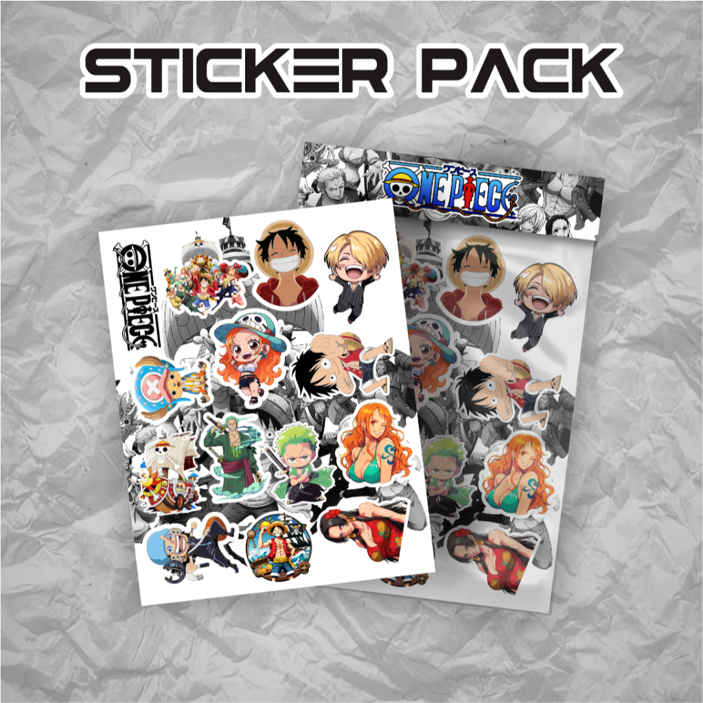 

STIKER ONE PIECE STICKER AESTHETIC KARTUN ANIME STIKER CASE HANDPHONE KOPER LAPTOP STIKER ANTI AIR