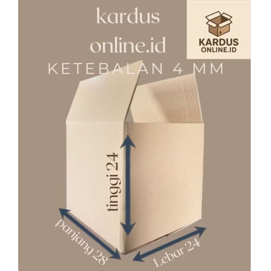 

Kardus packing Uk 28x24x24 3ply (4mm)